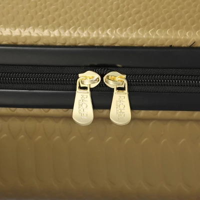 Rachel Rachel Roy 20" Gold Snakeskin Hard Cover Carry-On Luggage - Image 5