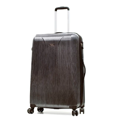 Olympia USA Aerolite Expandable Hardside Checked Spinner Suitcase - Gray - Image 6