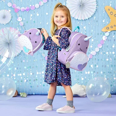 Skip Hop Zoo Little & Toddler Kids' 12" Backpack - Narwhal - Image 2