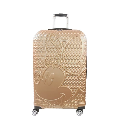 Disney Ful Textured Minnie Mouse 29in Hard Sided Rolling Luggage