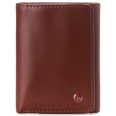 Alpine Swiss Leon Mens RFID Blocking Trifold Wallet Smooth Leather Comes In Gift Box - Image 11