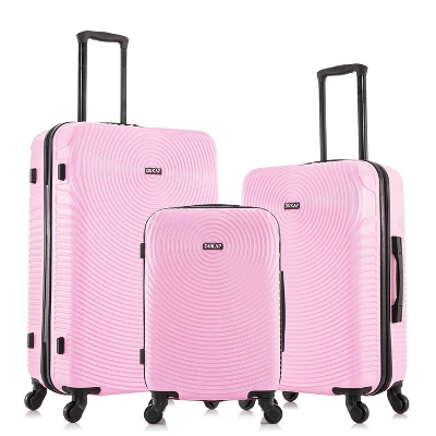 DUKAP Inception Lightweight Hardside Checked Spinner Luggage Set 3pc - Image 9