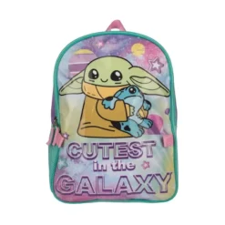 The Mandalorian Grogu Too Cute Youth 2-Piece 16" Backpack & Lunch Kit Combo Set