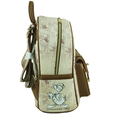 Disney Donald Duck 11" Vegan Leather Fashion Mini Backpack - Wondapop - Image 2