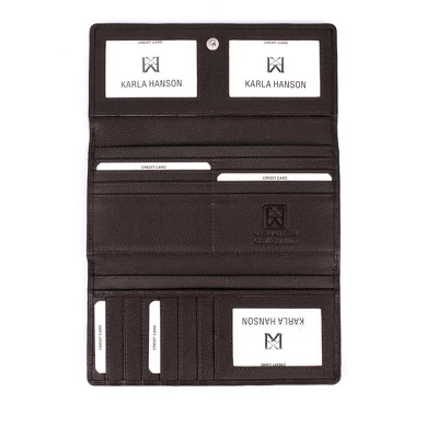 Karla Hanson Women's RFID Leather Trifold Wallet - Image 2
