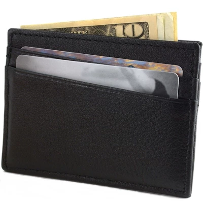 RFID Blocking Minimalist Wallet Flat Card Case By Alpine Swiss - Image 5