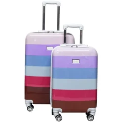 Nicole Miller Rainbow Hardside 2Pc Spinner Set (24/30)
