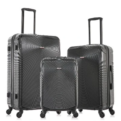 DUKAP Inception Lightweight Hardside Checked Spinner Luggage Set 3pc - Image 7