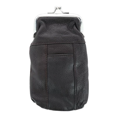 CTM Women's Leather Cigarette Case With Lighter Pocket - Image 5