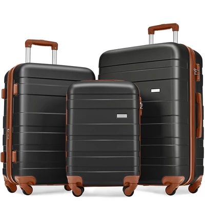 3 PCS Expandable ABS Hard Shell Luggage Set With Spinner Wheels And TSA Lock - ModernLuxe - Image 14