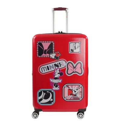 Disney Ful Minnie Mouse Patch 29 In Spinner Luggage, Red