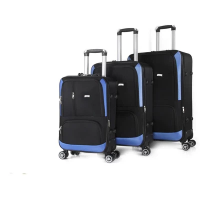 Mirage Luggage Dominic Soft Shell Lightweight Expandable 360 Dual Spinning Wheels Combo Lock 28", 24", 20" 3 Piece Luggage Set - Image 2