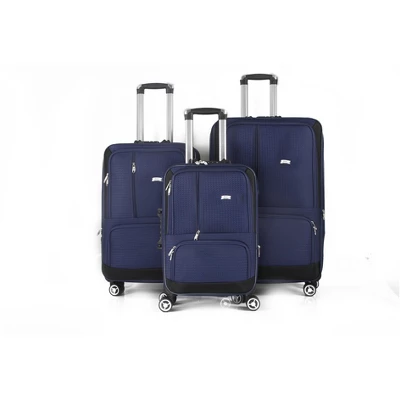 Mirage Luggage Dominic Soft Shell Lightweight Expandable 360 Dual Spinning Wheels Combo Lock 28", 24", 20" 3 Piece Luggage Set - Image 6