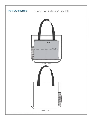 Port Authority City Tote - Black - Image 6
