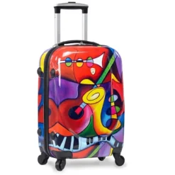 Dejuno 3-Piece Lightweight Hardside Spinner Upright Luggage Set - Jazz