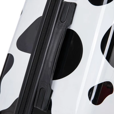 InUSA PRINTS Lightweight Hardside Medium Checked Spinner Suitcase - Cow - Image 9