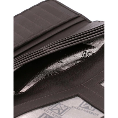 Karla Hanson Women's RFID Leather Trifold Wallet - Image 4