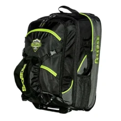 Sportube Cabin Cruiser Lightweight Wheeled Or Carry On Gear And Travel Boot Bag With Padded Compartment & Pull Handles, Green
