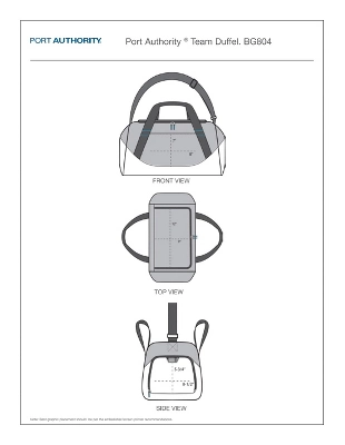 Port Authority Classic Sporty Duffel Bag With Ventilated Shoe Compartment - 50L - Image 6