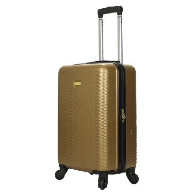 Rachel Rachel Roy 20" Gold Snakeskin Hard Cover Carry-On Luggage - Image 2