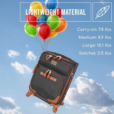 Steve Madden 4Pc Luggage Set (Tote/20/24/28) - Image 5