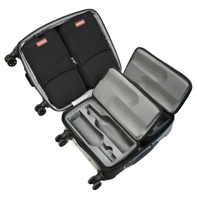 OenoTourer Unbreakable Wine Lovers' Travel Essential 8 Bottles Carrying Suitcase With TSA-Approved Lock - Image 4