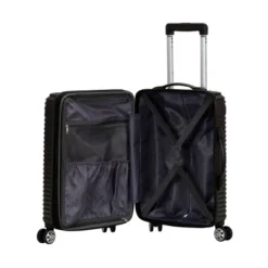 Rockland Star Trail Hardside Spinner Carry On Suitcase - Black
