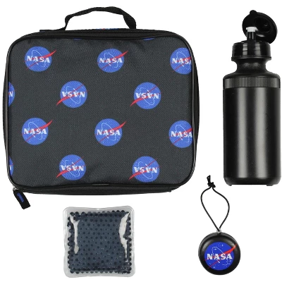 NASA Meatball Logo Backpack Lunch Bag Water Bottle Squishy Toy 5 PC Mega Set - Image 3