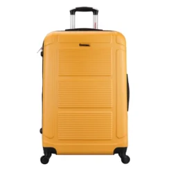 InUSA Pilot Lightweight Hardside Large Checked Spinner Suitcase