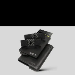 Fidelo Nylon RFID Blocking Wallet Credit Card Holder - Black
