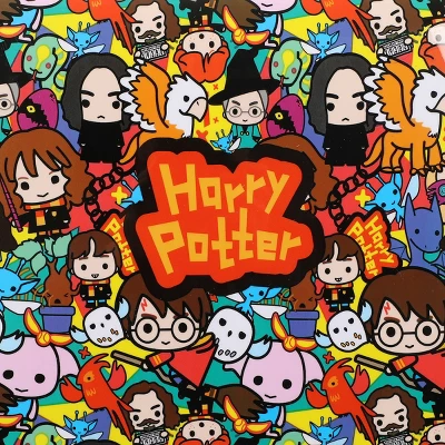 Harry Potter Chibi Wizards & Creatures Kids Foldable 2 Wheel Hard Shell Luggage - Image 3