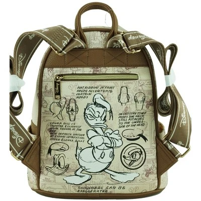 Disney Donald Duck 11" Vegan Leather Fashion Mini Backpack - Wondapop - Image 3
