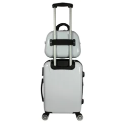 World Traveler Butterfly 4 Piece Hardside Upright Spinner Luggage Set
