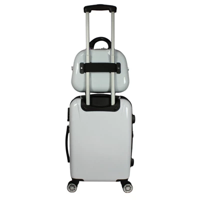 World Traveler Butterfly 4 Piece Hardside Upright Spinner Luggage Set