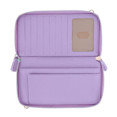 Buxton Women's Watercolor Garden Printed Vegan Leather Organizer Wallet - Image 2