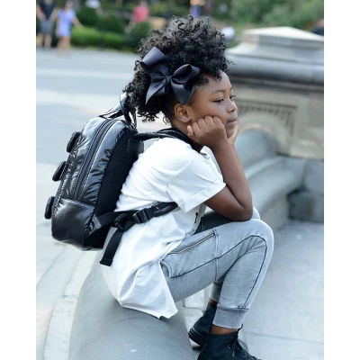 7AM Enfant Kids' 12" Bows Puffer Backpack - Image 4