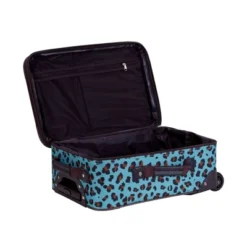 Rockland Jungle 4pc Softside Checked Luggage Set