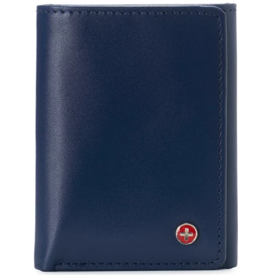 Alpine Swiss Leon Mens RFID Blocking Trifold Wallet Smooth Leather Comes In Gift Box - Image 7