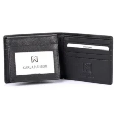 Karla Hanson Men's RFID Leather Bifold Wallet With Coin Pocket
