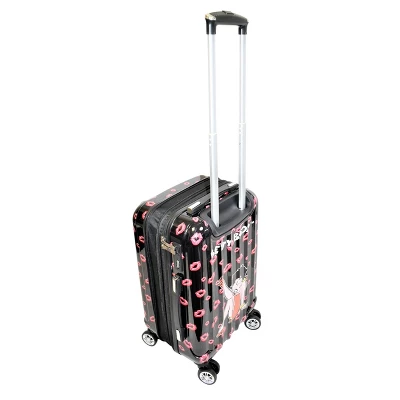 Betty Boop Sitting Girl Theme 3 Pieces Hard Luggage Set 20'', 24'' & 28" With Spinner Wheels, Combination Lock & Expandable Interior Space.