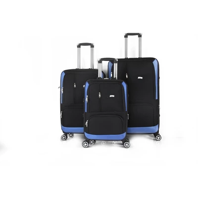 Mirage Luggage Dominic Soft Shell Lightweight Expandable 360 Dual Spinning Wheels Combo Lock 28", 24", 20" 3 Piece Luggage Set - Image 4