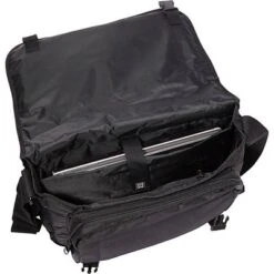 A.Saks Expandable Messenger Bag, Black