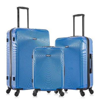 DUKAP Inception Lightweight Hardside Checked Spinner Luggage Set 3pc - Image 8