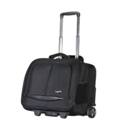 Olympia USA The Exec Softside Carry On Skate Wheels Suitcase - Black