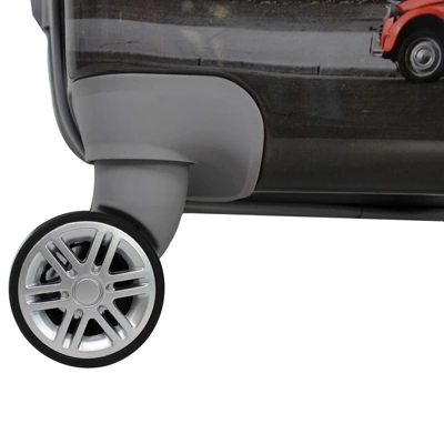 World Traveler Destination 2-Piece Carry-on Hardside Spinner Luggage Set - Paris - Image 5