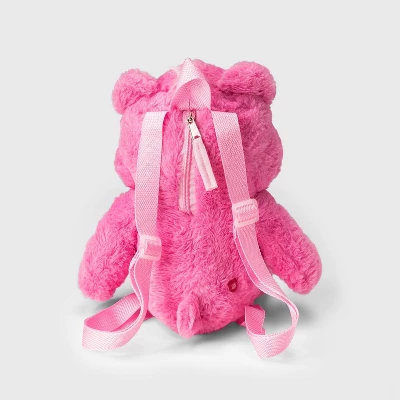Girls' Care Bear Plush 12" Backpack - Pink