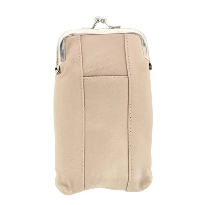 CTM Women's Leather Cigarette Case With Lighter Pocket - Image 3