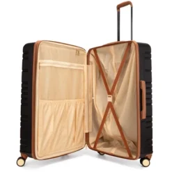 Miami CarryOn Brickell Hardside Checked Expandable Spinner 3pc Luggage Set