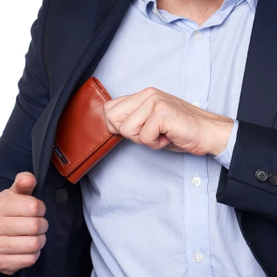 Alpine Swiss Leon Mens RFID Safe Trifold Wallet Cowhide Leather Comes In A Gift Box - Image 4