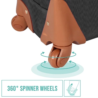 Steve Madden 4Pc Luggage Set (Tote/20/24/28) - Image 3